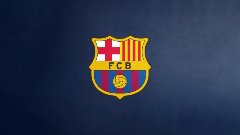 FC Barcelona wallpaper, Football crest, Dark blue background