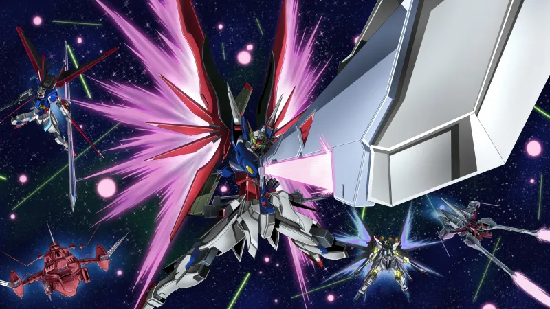 ZGMF-X42S Destiny Gundam, Mobile Suit Gundam SEED, 5K wallpaper