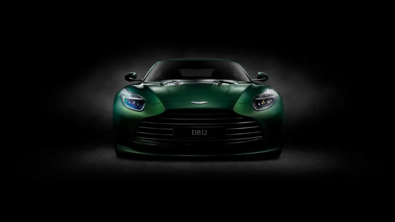 Aston Martin DB12, Dark background 8K
