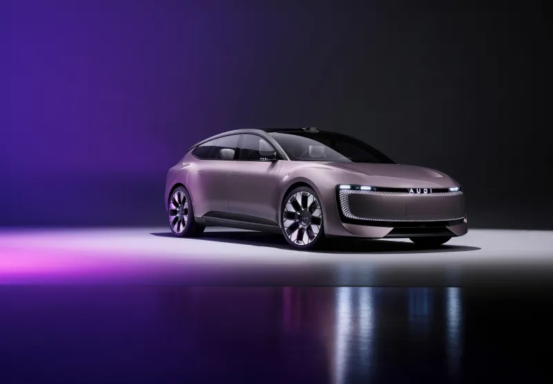 AUDI E Concept wallpaper, Electric sportback, Purple studio, 2024, 5K