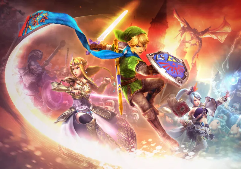Hyrule Warriors, Video Game, Game Art, Link