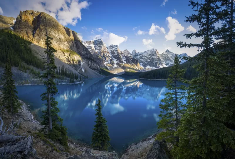 Moraine Lake, Banff National Park, Mountains, Daytime, Scenery, Alberta, Canada