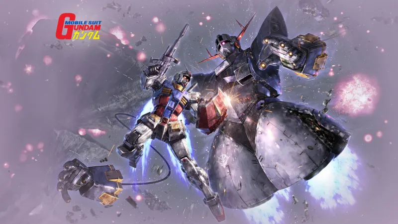 RX-78-2 Gundam, MSN-02 Zeong, Boss Fight, Mobile Suit Gundam, 5K wallpaper