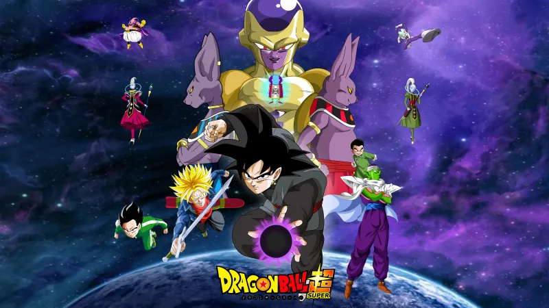 Dragon Ball Super Character art, Frieza, Goku Black, Trunks, Piccolo, Gohan