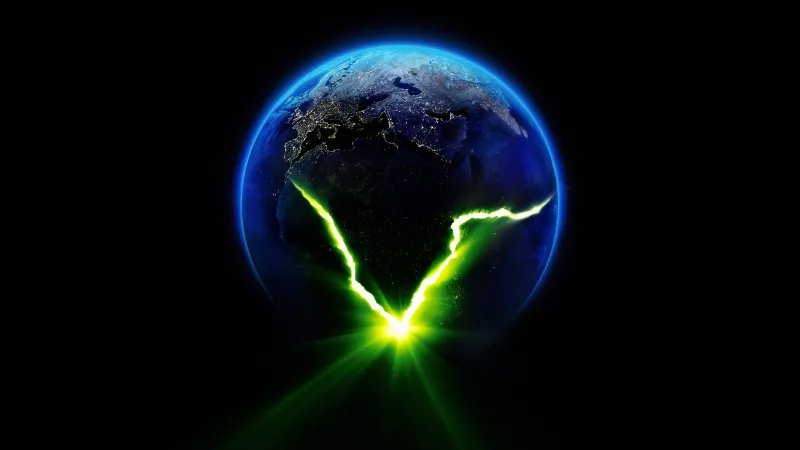Alien: Earth TV series, Black background 5K