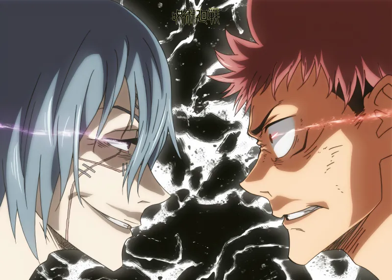 Mahito vs Yuji Itadori, 5K wallpaper, Jujutsu Kaisen