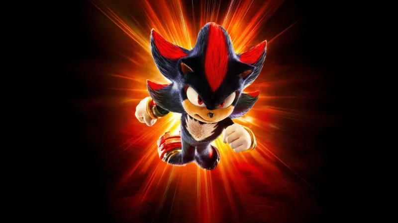 Shadow wallpaper, Sonic the Hedgehog 3, 2024 Movies, Dark Background