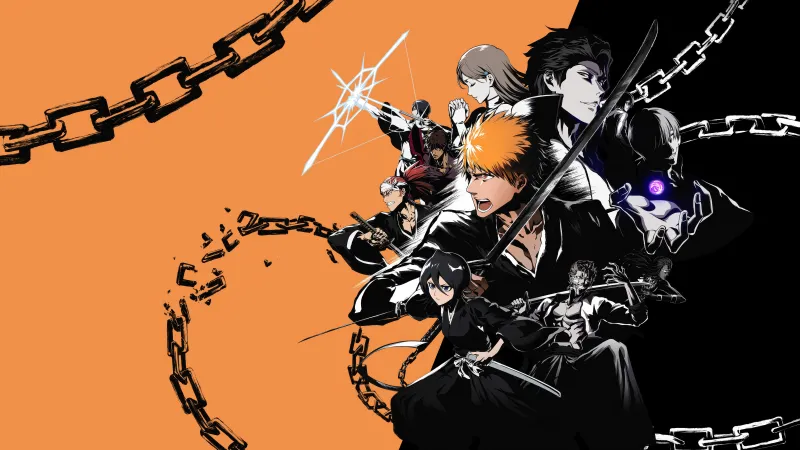 Bleach Rebirth of Souls, 8K wallpaper, Rukia Kuchiki, Ichigo Kurosaki, Sosuke Aizen