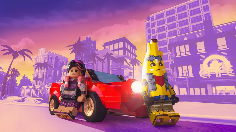LEGO Fortnite x GTA 6, 4K wallpaper