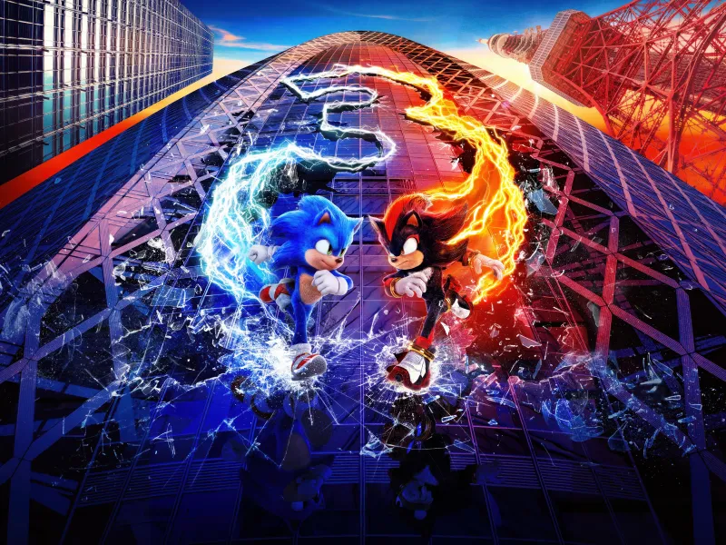Sonic the Hedgehog 3, Shadow the Hedgehog, 5K wallpaper