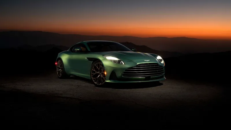 2025 Aston Martin DB12 Sunset, 8K wallpaper