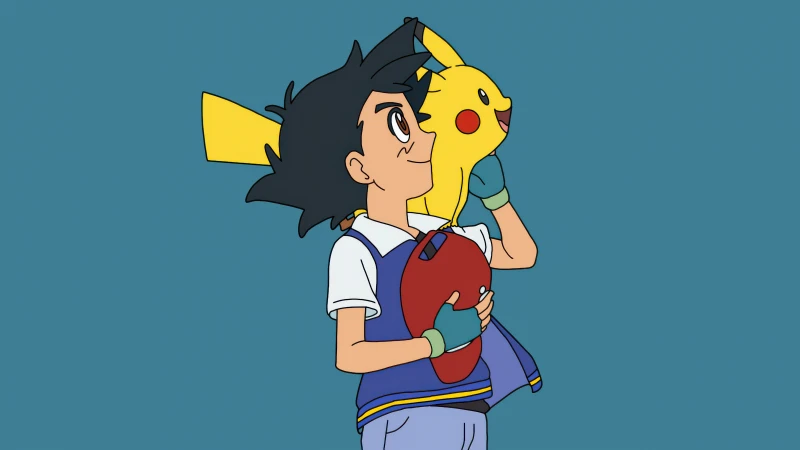 Ash Pikachu, Pokemon 5K wallpaper, Cartoon