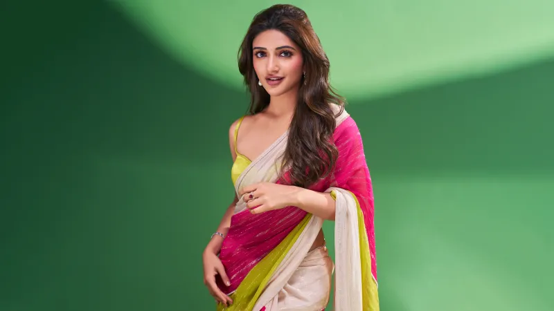 Sreeleela in Saree, 8K wallpaper