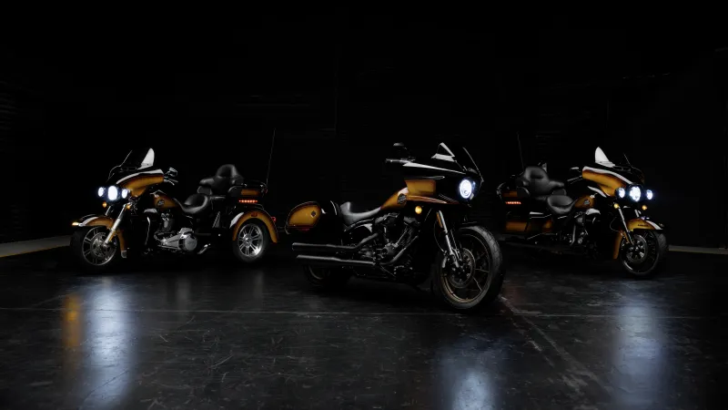 Harley-Davidson Low Rider ST Tobacco Fade, Dark background 5K
