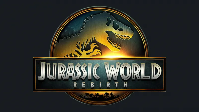 Jurassic World Rebirth Logo, 8K wallpaper