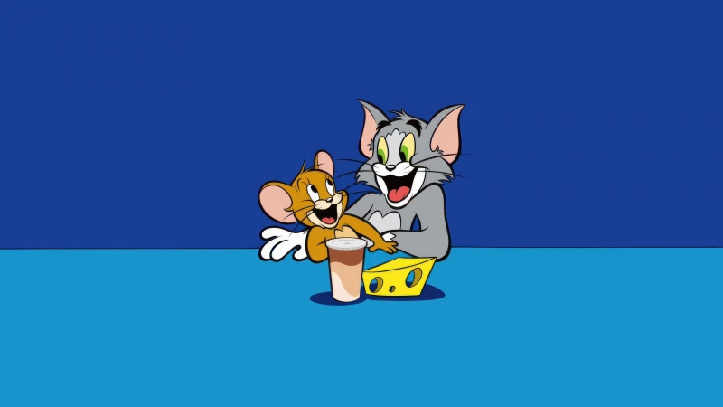 Tom and Jerry, 8K wallpaper, Tom cat, Jerry mouse