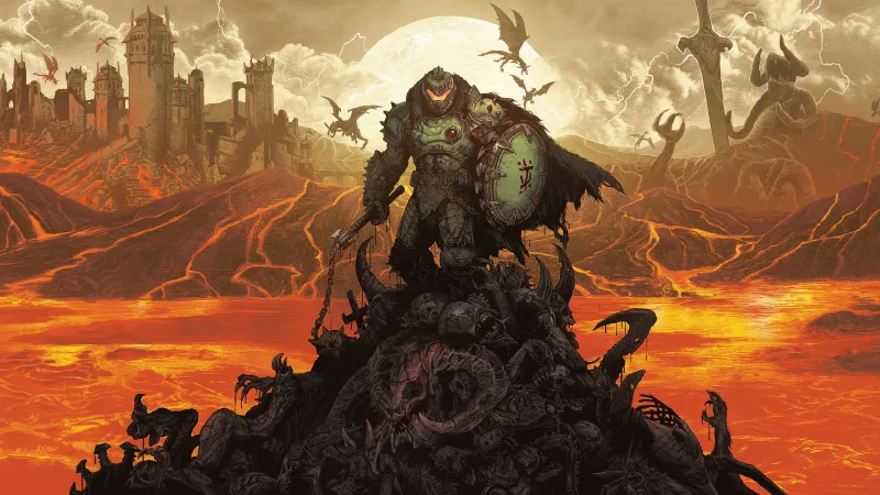 Iron Tank Doom Slayer, DOOM: The Dark Ages Key Art