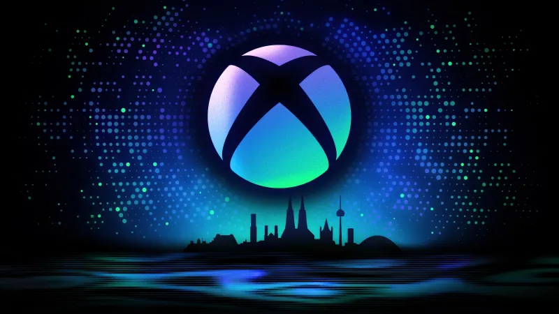 Neon Xbox logo, 5K wallpaper