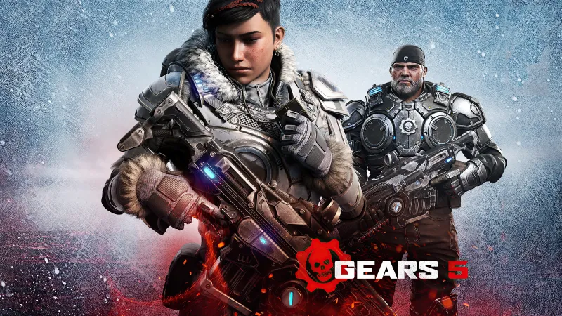 Marcus Fenix and Kait Diaz, Gears 5 Key Art