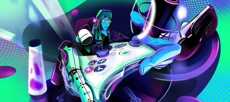 Xbox Gamer, Gaming console, Game Controller, Ultrawide 4K wallpaper