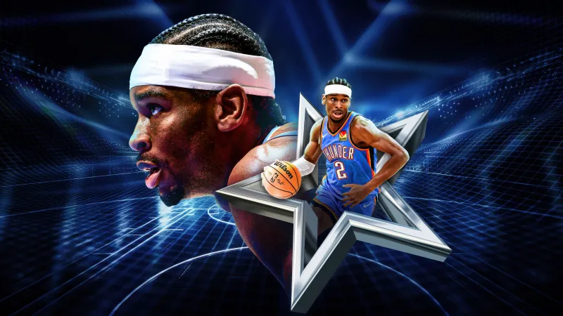 Shai Gilgeous-Alexander, NBA 2K25, Oklahoma City Thunder, 5K wallpaper