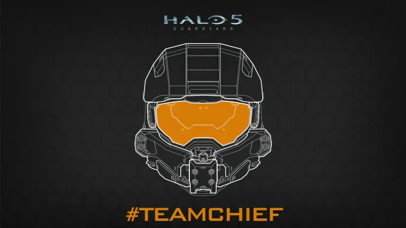 Halo 5: Guardians, Team Chief, 5K wallpaper Dark