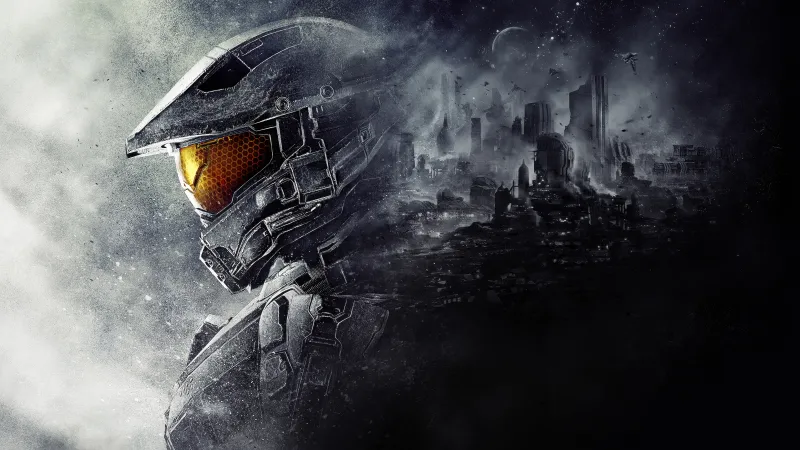Master Chief Poster, Halo 5: Guardians, 5K wallpaper
