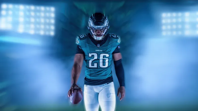 Saquon Barkley, Philadelphia Eagles Wallpaper, 5K