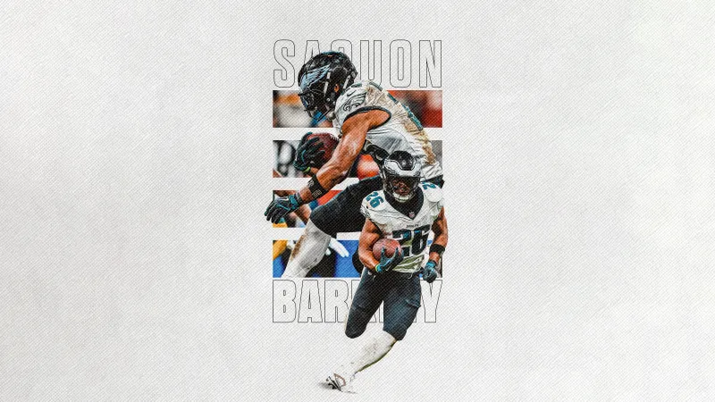 Philadelphia Eagles, Saquon Barkley Wallpaper, 8K