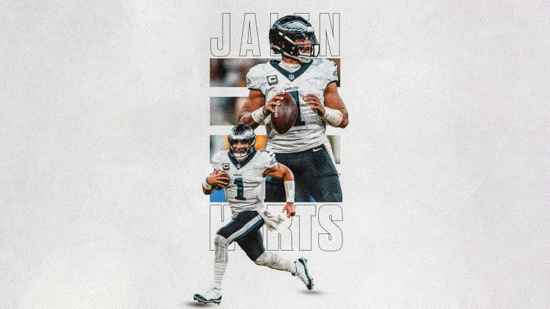 Philadelphia Eagles Wallpaper, Jalen Hurts, 8K
