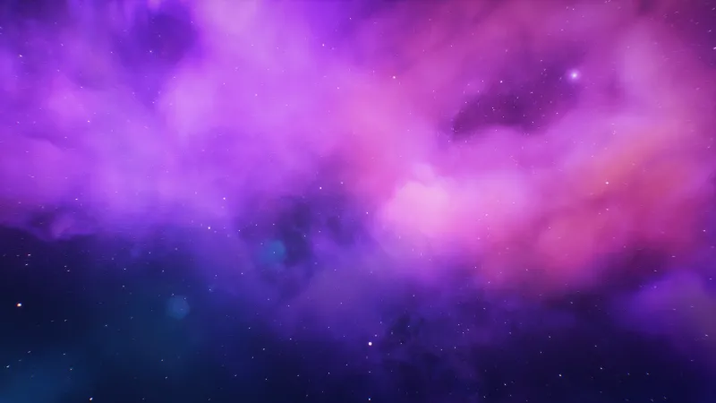 Pink and purple nebula, Deep space, Cosmic clouds, 5K wallpaper
