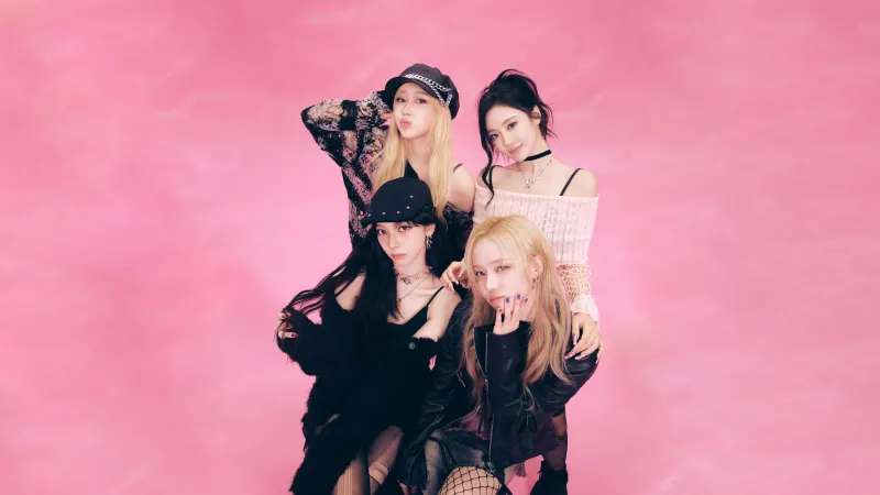 aespa, Pink aesthetic wallpaper 8K, Karina (aespa), Giselle (aespa), Winter (aespa), NingNing (aespa)