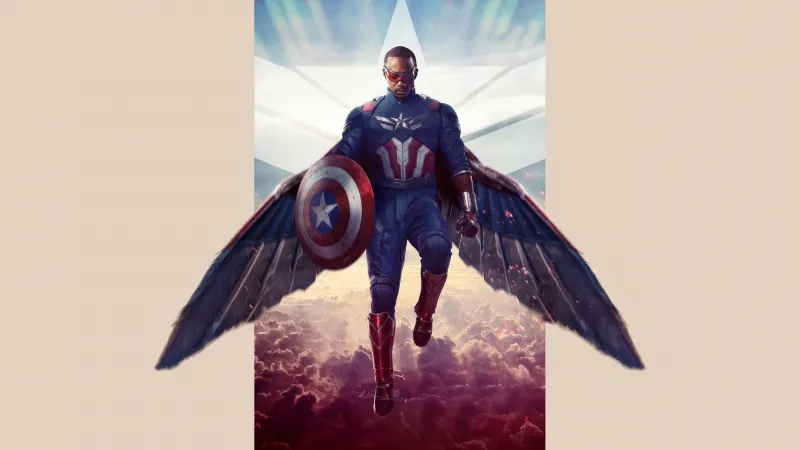 Captain America: Brave New World, Anthony Mackie, 5K wallpaper