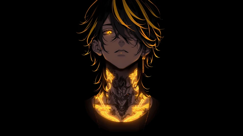 Kazutora Hanemiya, Tokyo Revengers, 5K AMOLED Black background