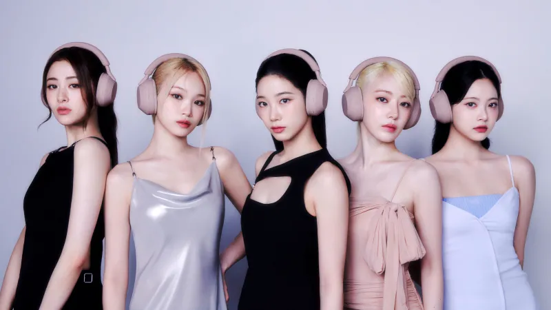 Le Sserafim Pastel, Sakura Miyawaki, Kim Chaewon, Huh Yunjin, Hong Eunchae, Kazuha