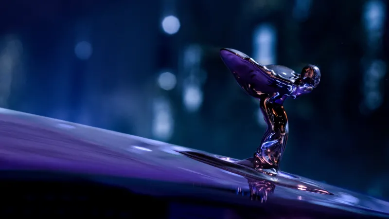 Rolls-Royce Black Badge Spectre, Purple aesthetic wallpaper 8K