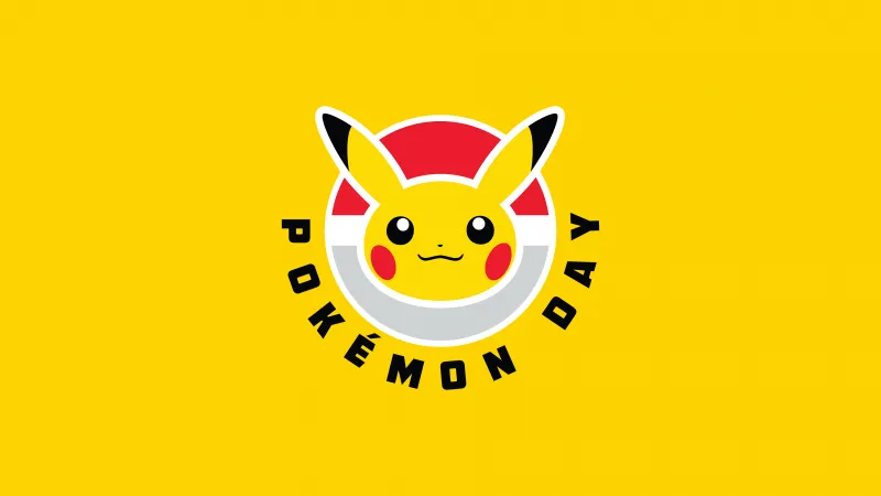 Pokémon Day, Yellow background 4K
