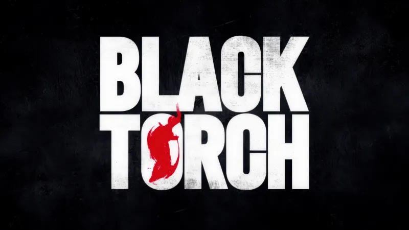 Black Torch Logo, Dark background 5K