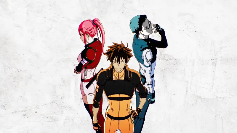 Black Torch, 4K wallpaper, Ichika Kishimojin, Jiro Azuma, Reiji Kirihara