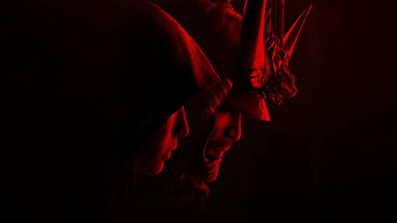 Yasuke, Naoe, Assassin's Creed Shadows, Dark background 5K