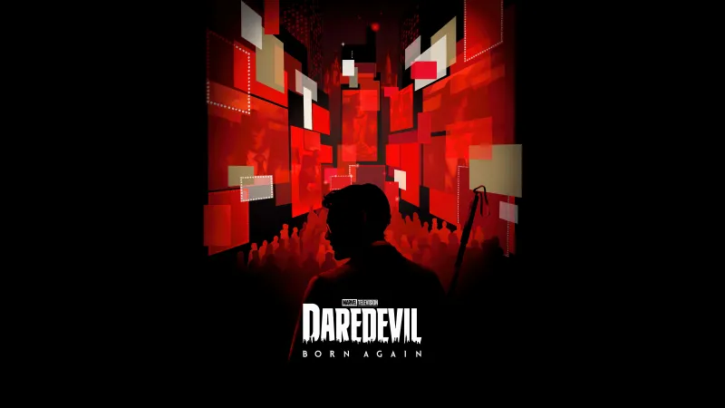 Daredevil: Born Again, Dark background 8K, Matt Murdock