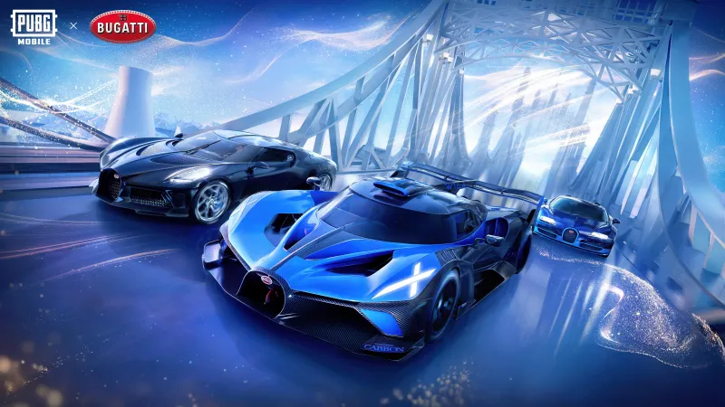 PUBG MOBILE x Bugatti, Bugatti La Voiture Noire, Bugatti Bolide, Bugatti Chiron, 5K wallpaper