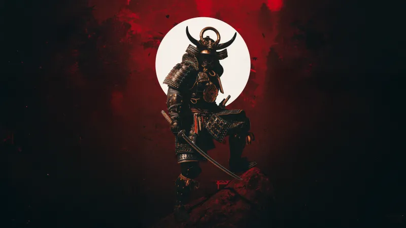 Yasuke Katana, Dark background 8K