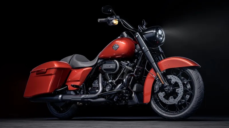 Harley-Davidson FLHRXS Road King Special 2025, Dark background 8K