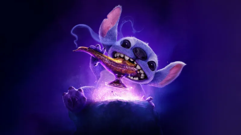 Lilo & Stitch x Aladdin, 8K wallpaper