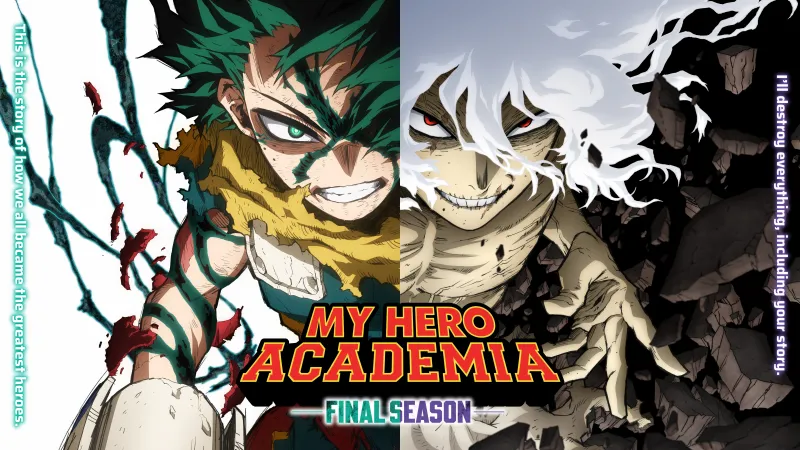 My Hero Academia Final season 2025, 5K wallpaper, Izuku Midoriya, Tomura Shigaraki