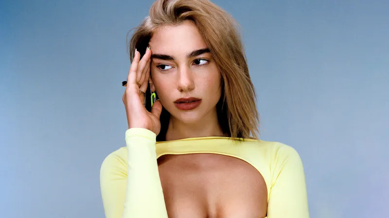 Dua Lipa Closeup, 5K wallpaper