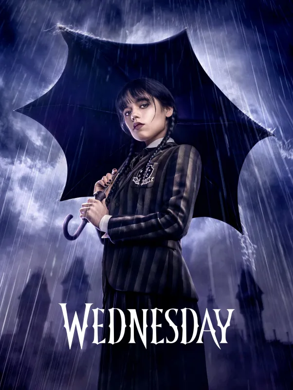 Jenna Ortega as Wednesday Addams, 5K wallpaper