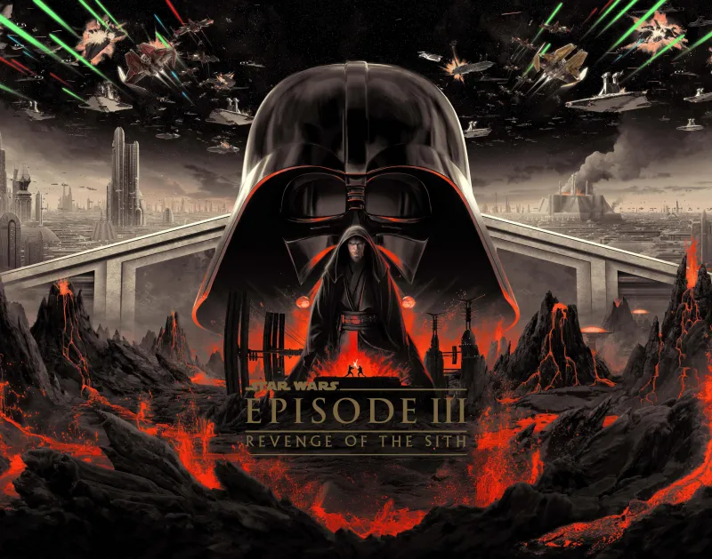 Star Wars: Episode III - Revenge of the Sith, 20th Anniversary, 5K wallpaper, Darth Vader