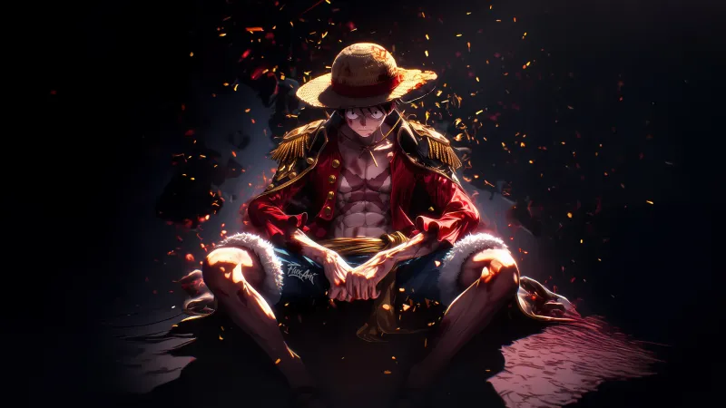 Straw Hat Luffy One Piece, 5K wallpaper